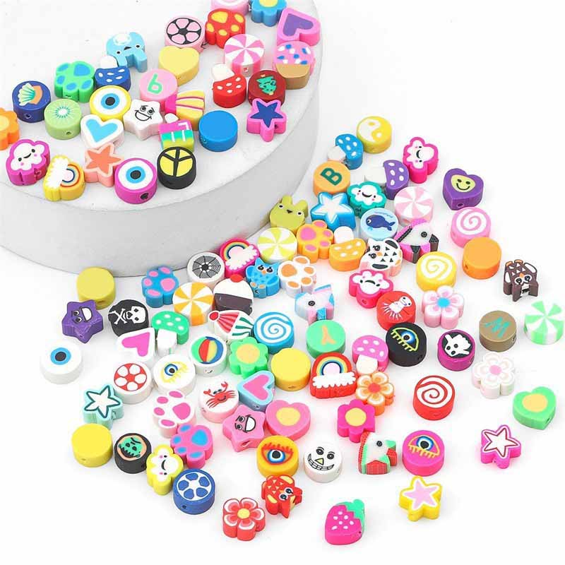 Fiasrel Mixed packaging of colored soft clay beads