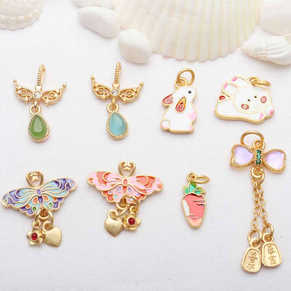 Fiasrel DIY Rabbit, butterfly, Drop Pendant