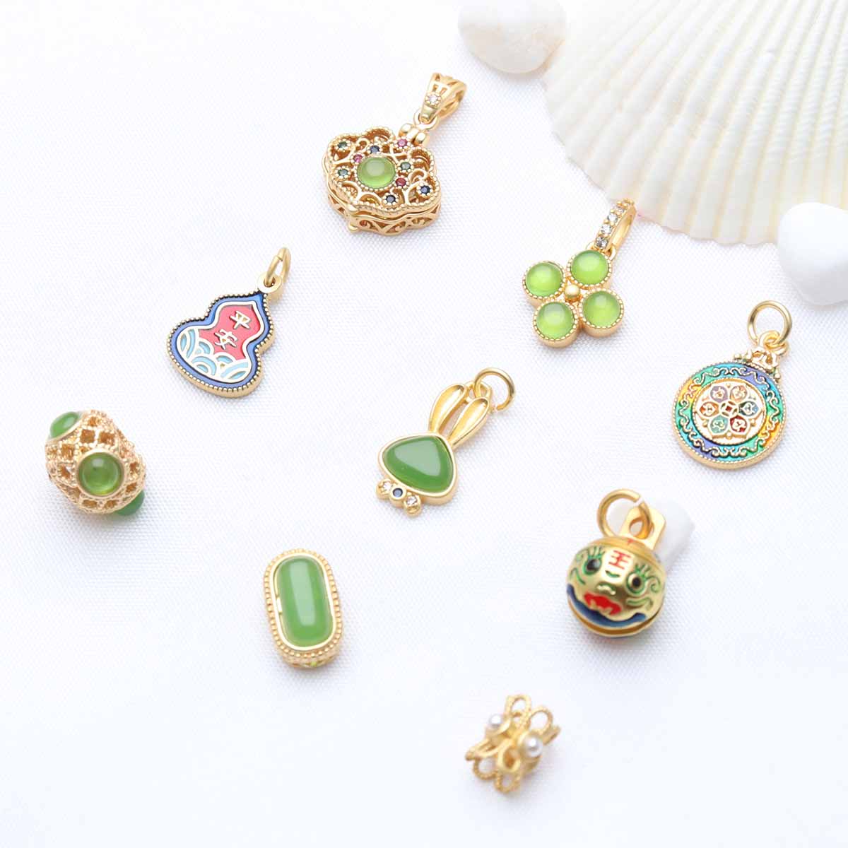 Fiasrel DIY Beaded pendant Drop Pendant