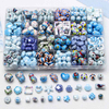 Fiasrel Fresh and light blue ceramic beads