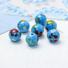 Fiasrel Fresh and delicate geometric patterned ceramic beads