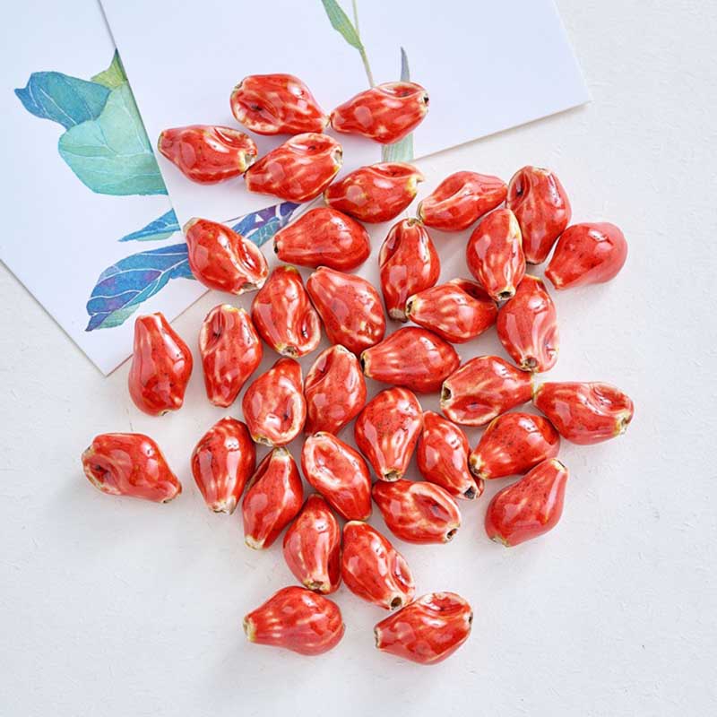 Fiasrel Colored conch ceramic beads