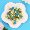 Fiasrel 100pcs Easter egg beads and soft clay beads