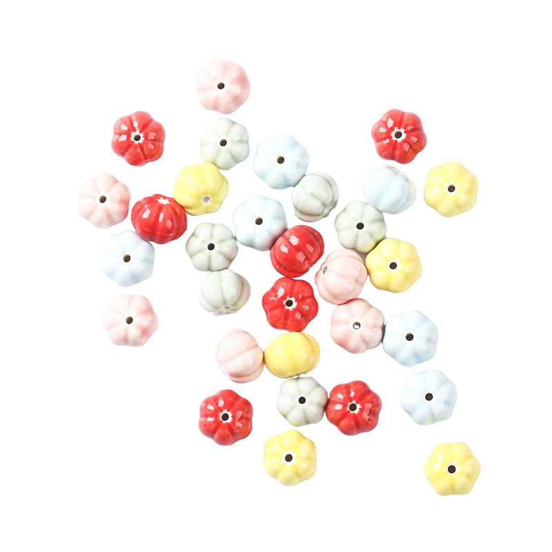 Fiasrel Ceramic pumpkin beads