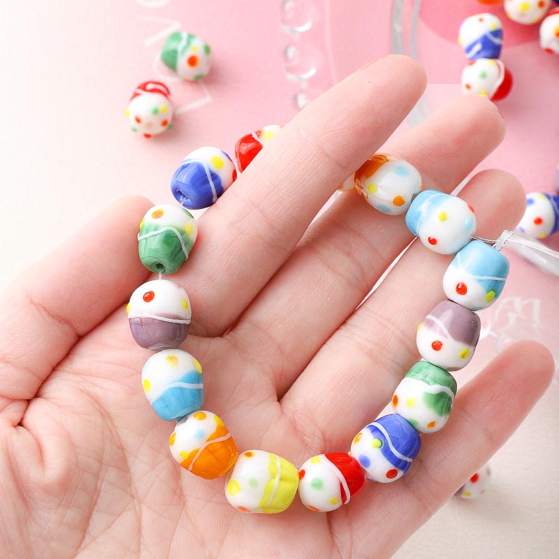 Fiasrel Cake glass beads