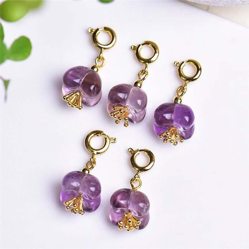 Fiasrel Amethyst osmanthus Drop Pendant