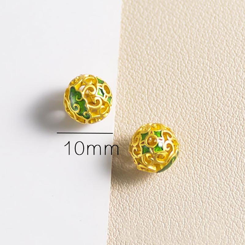 Fiasrel Hollow ball spacer beads-2 Drop Pendant