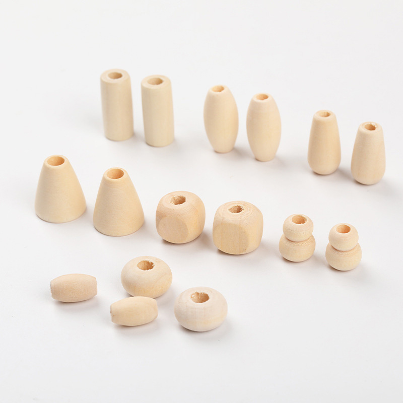 Fiasrel Natural Wooden Irregular Lotus Seed Beads Loose