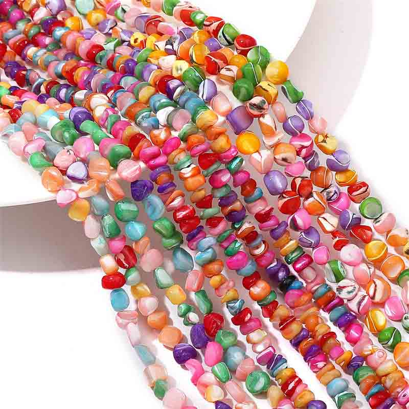 Fiasrel Natural Irregular Colored Horse Hoof Shell Beads - DIY Jewelry Materials