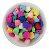 Fiasrel 10mm Mixed-color heart-shaped diy beads