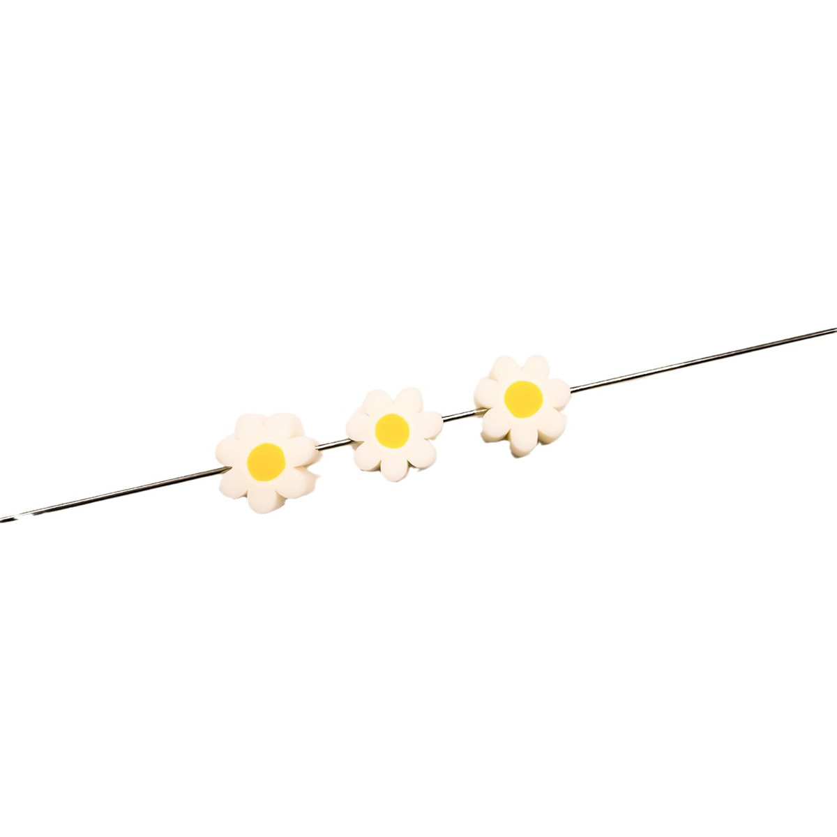 Fiasrel 30pcs Small Daisy soft clay beads