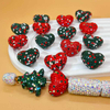 Fiasrel 20pcs Christmas is filled with hearts DIY Shamballa Beads