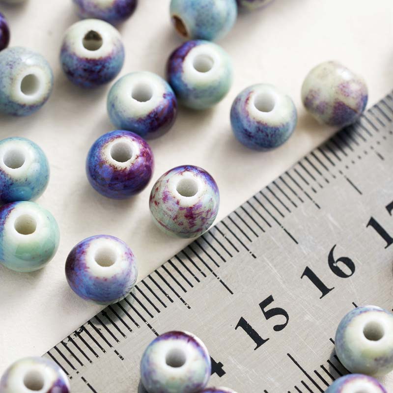 Fiasrel 10mm Kiln-transformed ceramic beads