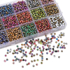 Fiasrel 4mm Gold Gradient Glass Beads 10g - DIY Jewelry Making