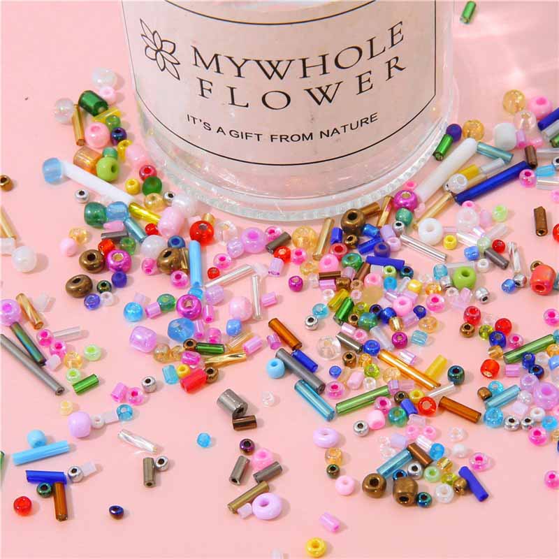 Fiasrel 30g DIY Handmade Glass Seed Beads for Jewelry Making