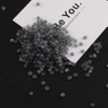 Fiasrel 10g 4mm Frosted Clear Glass Seed Beads for DIY Jewelry Making