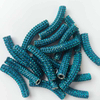 Fiasrel 2pcs Full-drilled curved tube soft clay DIY Shamballa Beads