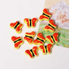 Fiasrel Red hand-painted butterfly ceramic beads