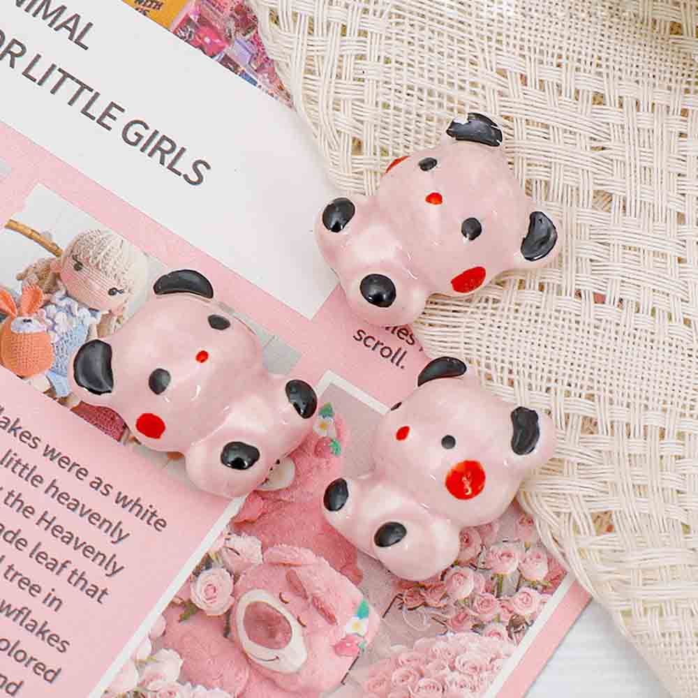 Fiasrel Cartoon hand-painted bear ceramic beads