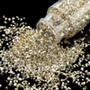 Fiasrel Vintage Handmade 3mm Silver-Lined Glass Seed Beads, 30g/Bottle