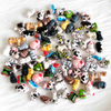 Fiasrel Cute animal-painted ceramic beads