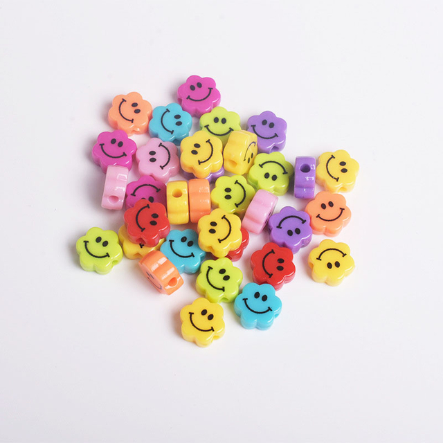 Fiasrel 10mm Flower smiling face pearl