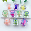 Fiasrel 16mm Transparent square smiley face beads