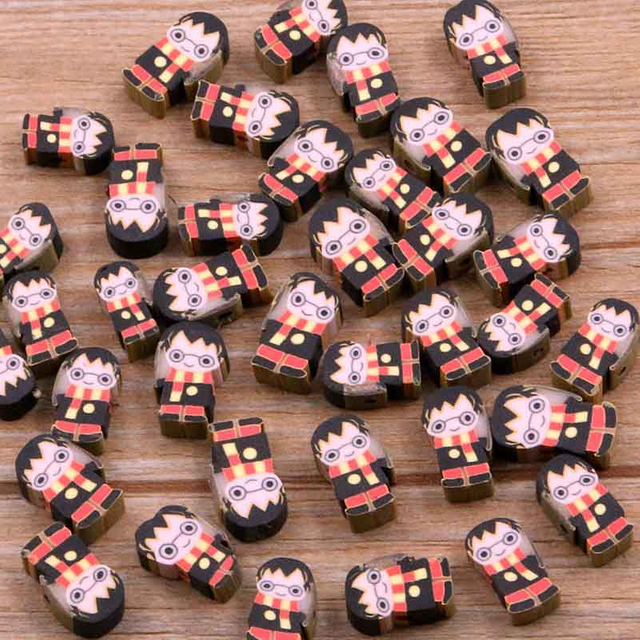 Fiasrel 20pcs Character series soft clay beads