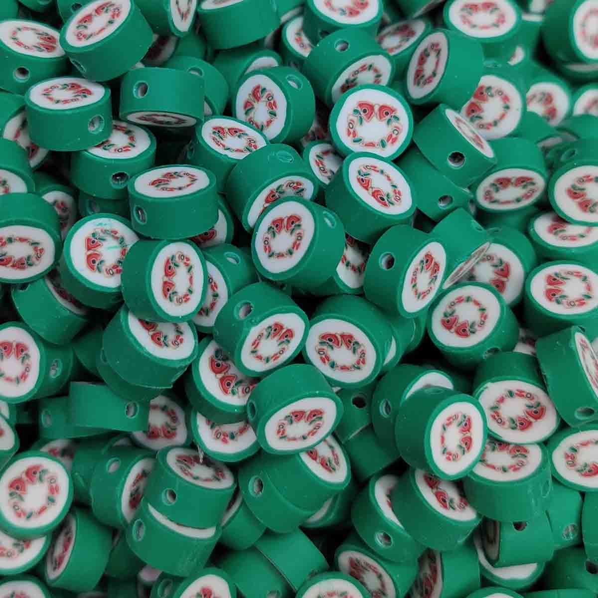 Fiasrel 1000pcs Christmas series soft clay beads