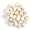 Fiasrel 100pcs 20mm Hemu Smiley face beads