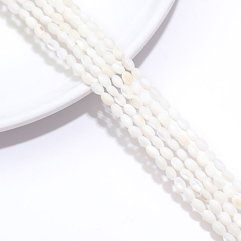 Fiasrel Natural Shell Beads Plum Blossom - Loose DIY Jewelry Making Beads