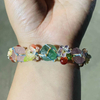 Fiasrel Handmade net pocket natural crystal bracelet