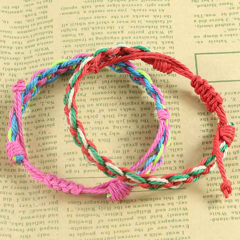 Fiasrel 2pcs Colorful dopamine bracelet