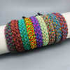 Fiasrel A retro colored cotton and linen bracelet