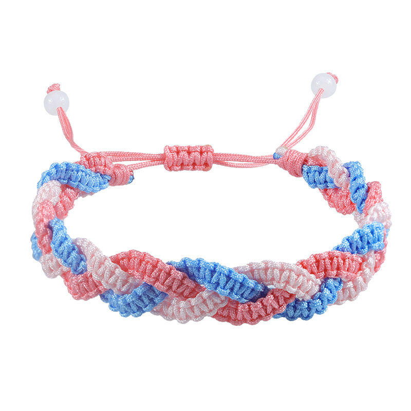 Fiasrel 2pcs Macaron multi-layered color bracelet