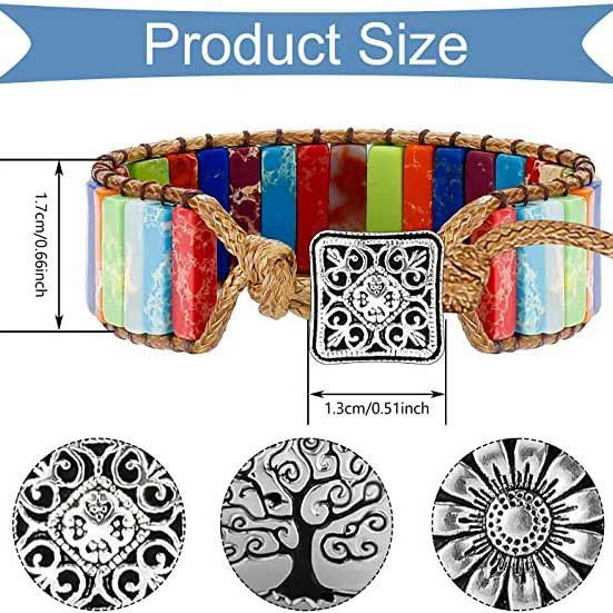 Fiasrel Bohemian-style Emperor Stone bracelet