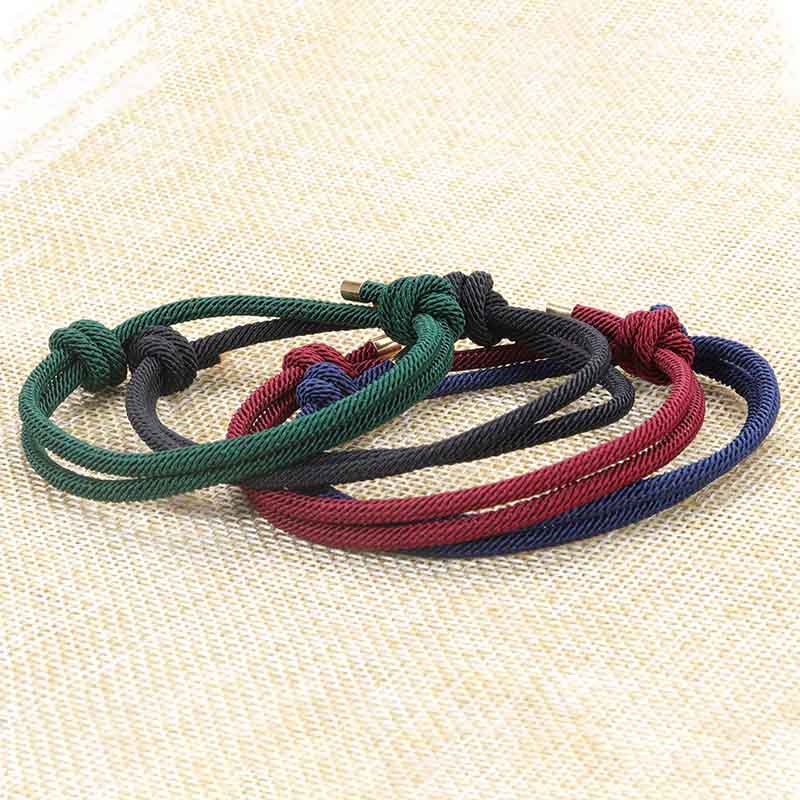 Fiasrel 2pcs Couple lucky bracelets