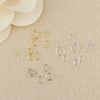 Fiasrel 10pcs Open ring silver ring connection ring accessory