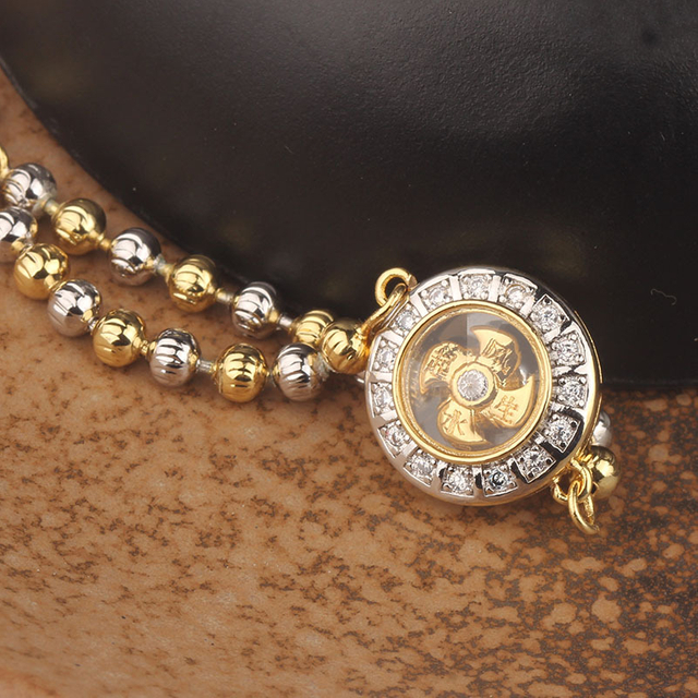 Fiasrel 2pcs Diamond-encrusted bracelet