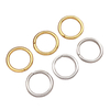 Fiasrel 10pcs White K-color stainless steel closed ring