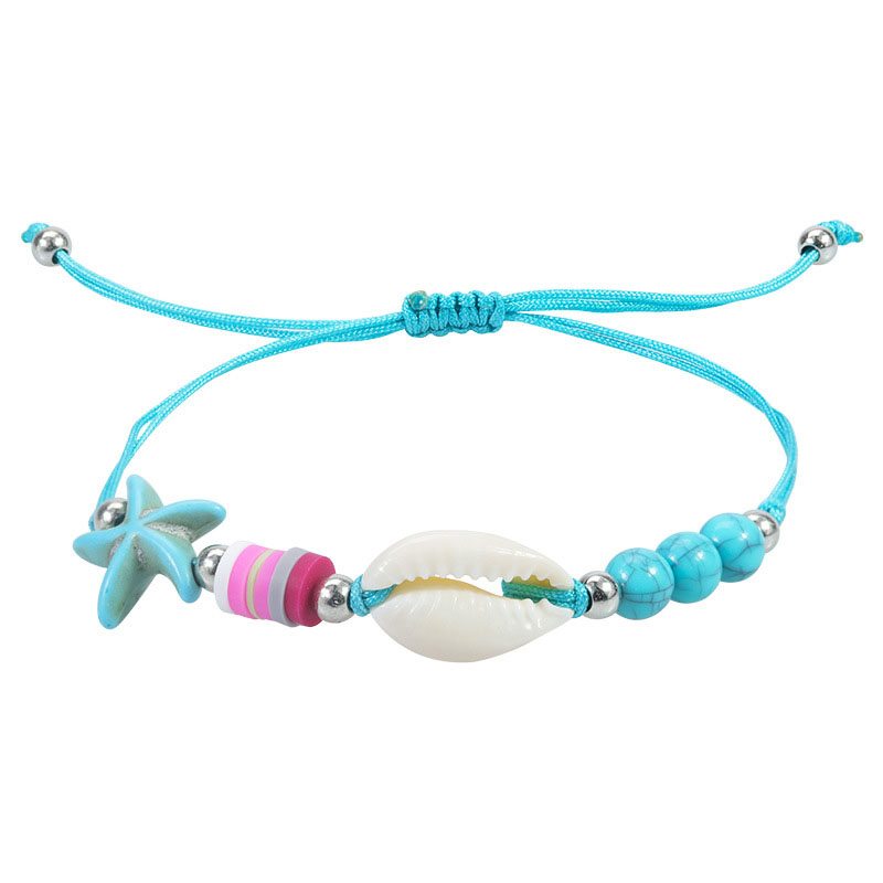 Fiasrel 2pcs Turquoise shell bracelet