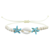 Fiasrel 2pcs Ocean Series Starfish Shell bracelet