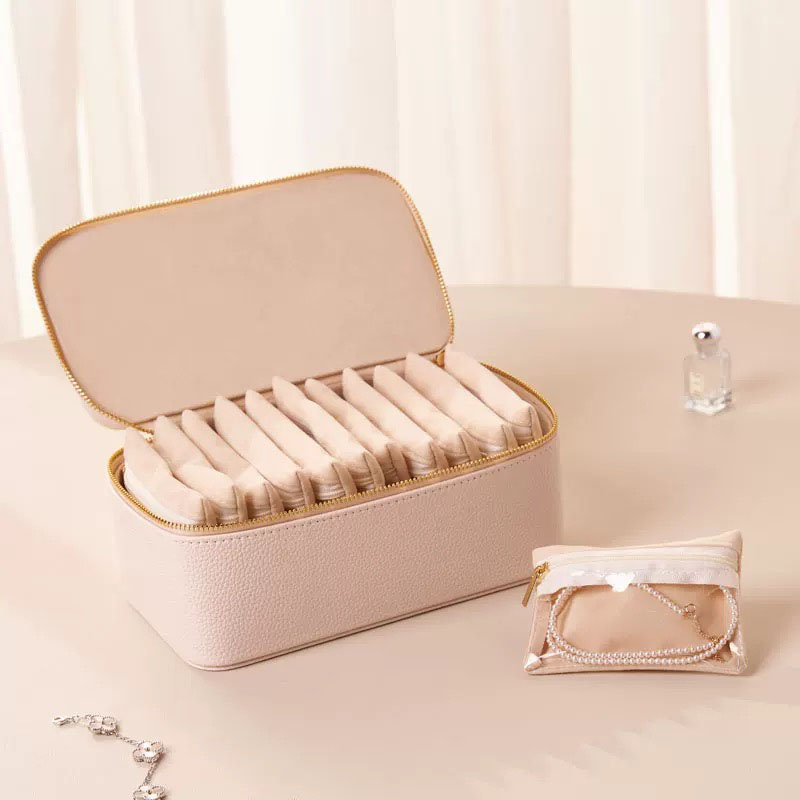Fiasrel 21*12*8cm High-end jewelry box storage bag