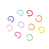 Fiasrel 100pcs Colored open ring accessories