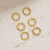 Fiasrel 100pcs 18k gold-plated color-preserving open ring