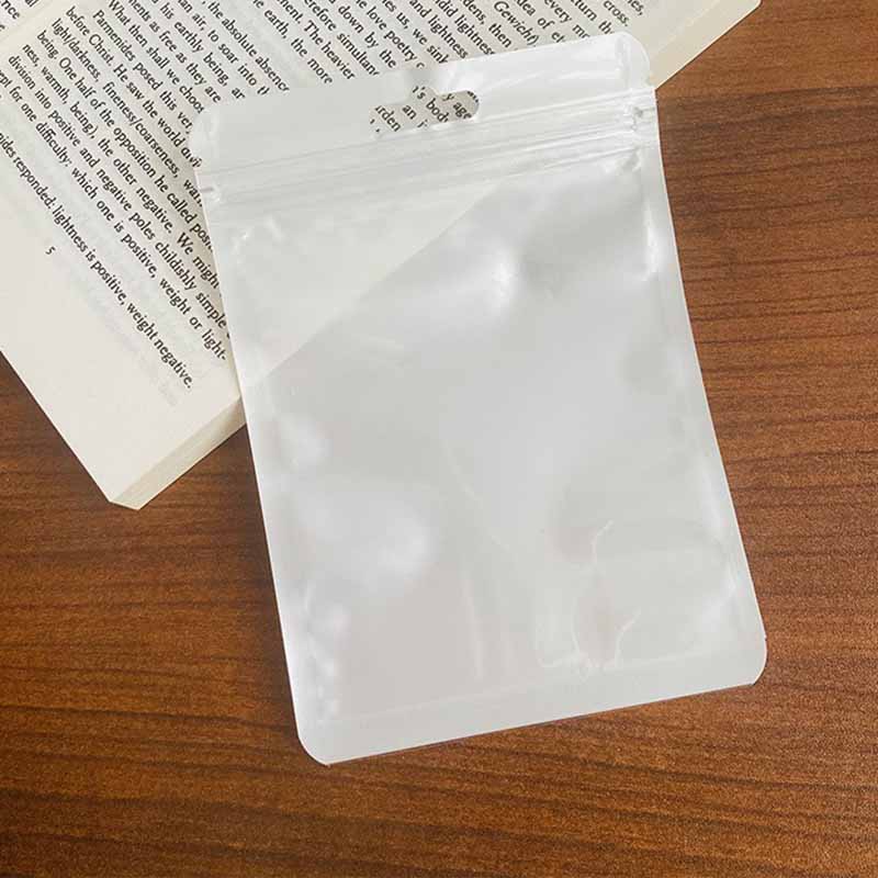 Fiasrel 50pcs Laser single-color self-sealing jewelry bag