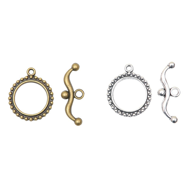 Fiasrel 10pcs DIY Jewelry Accessories Necklace Bracelet OT Clasp Toggle Clasps