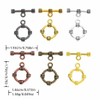 Fiasrel 10pcs DIY Handmade Jewelry Findings Round OT Rope Buckle Assembly Simple Bracelet Connection Clasp Accessories