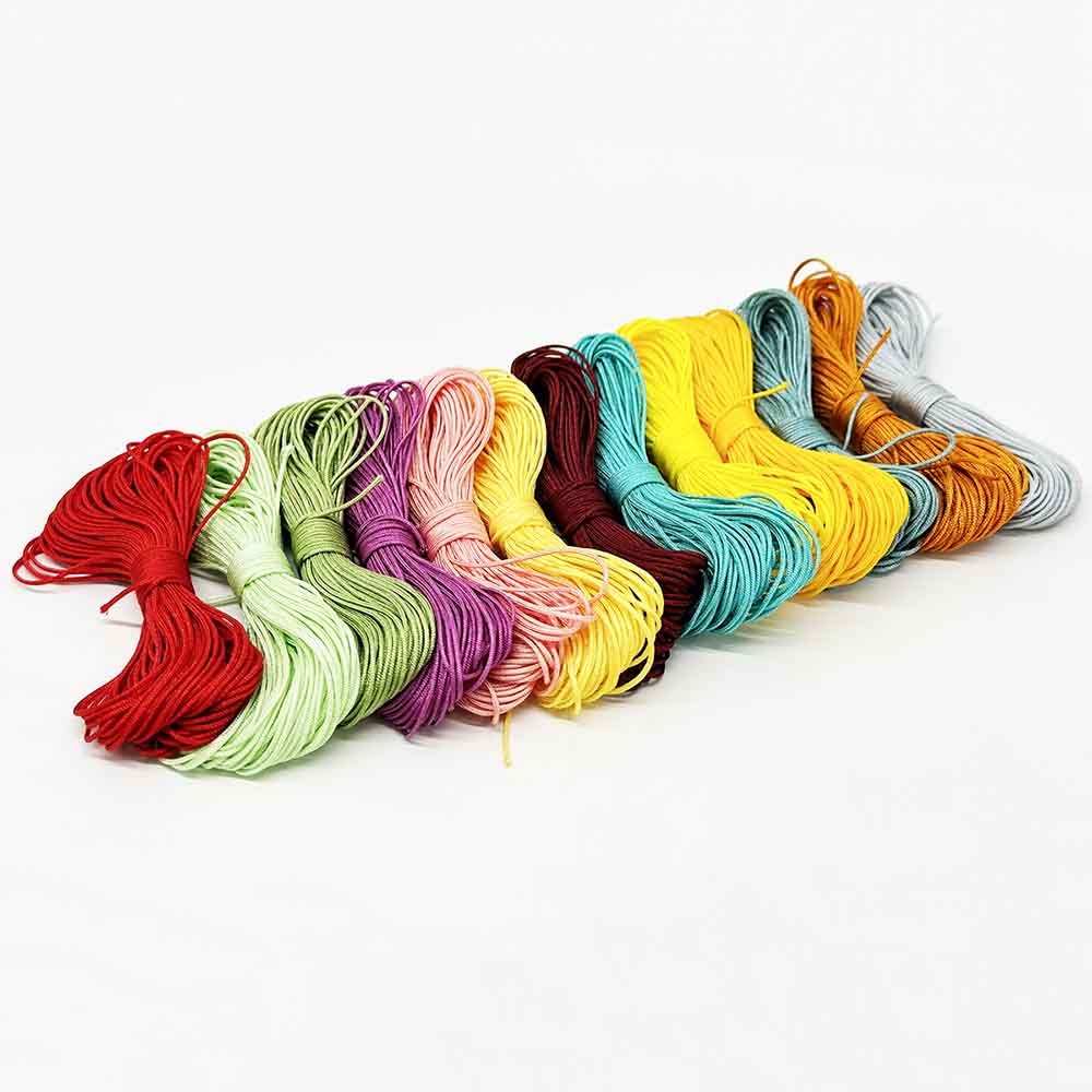 Fiasrel Nylon 0.8mm 13pcs/set Jade Thread High-end Handmade Chinese Knot Woven Red Rope
