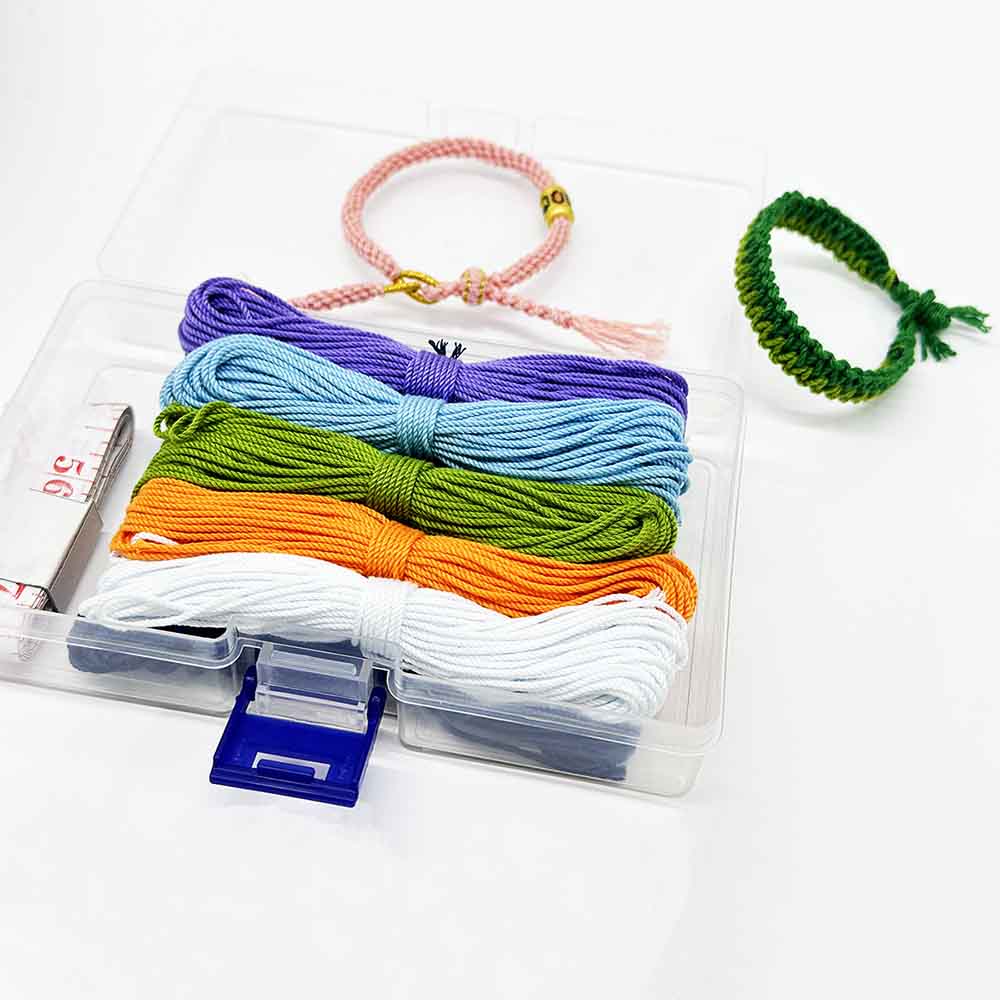 Fiasrel 10color 1MM 10Yards Colorful Twisted Cotton Rope DIY Jewelry Making Cotton Cord Kit